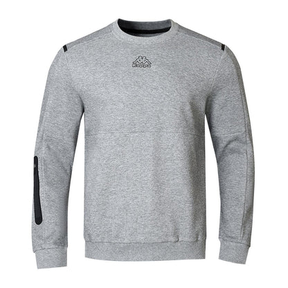 Grey Marl - Front - Kappa Mens Teddy Fleece Sweatshirt