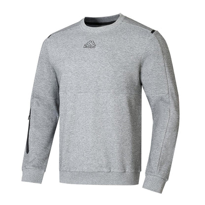 Grey Marl Marl - Back - Kappa Mens Teddy Fleece Sweatshirt