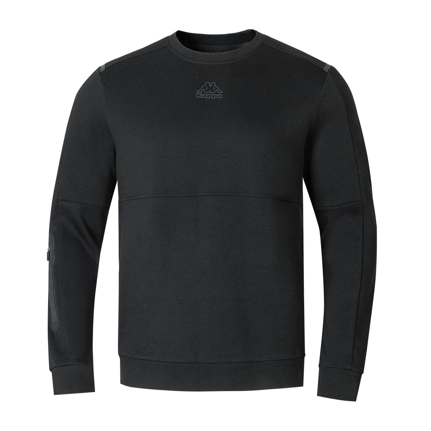 Black - Front - Kappa Mens Teddy Fleece Sweatshirt