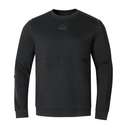 Black - Front - Kappa Mens Teddy Fleece Sweatshirt