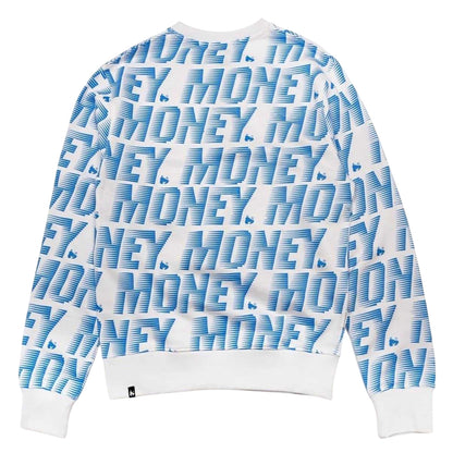 White - Front - Money Unisex Adult Zoom Ape Cotton Crew Neck Sweatshirt