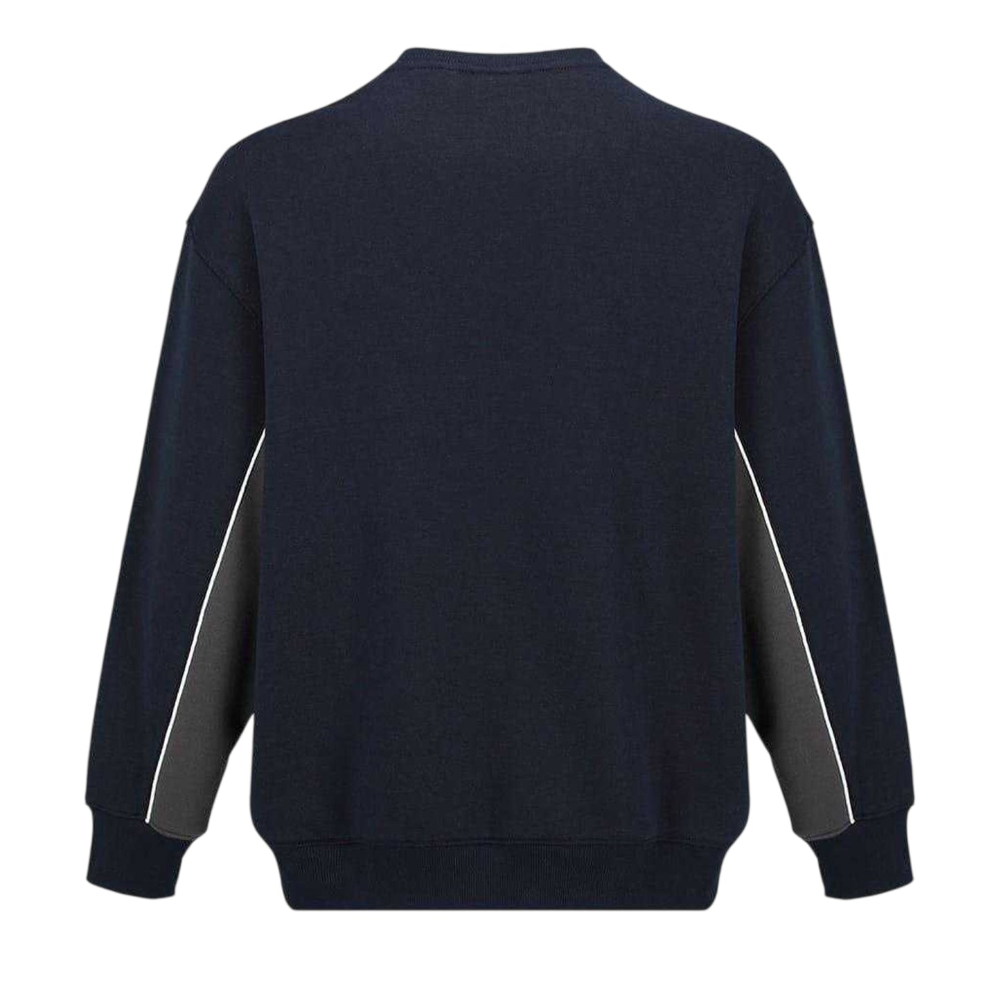 Navy-Smoke - Back - Slazenger Mens Fleece Crew Neck Sweatshirt