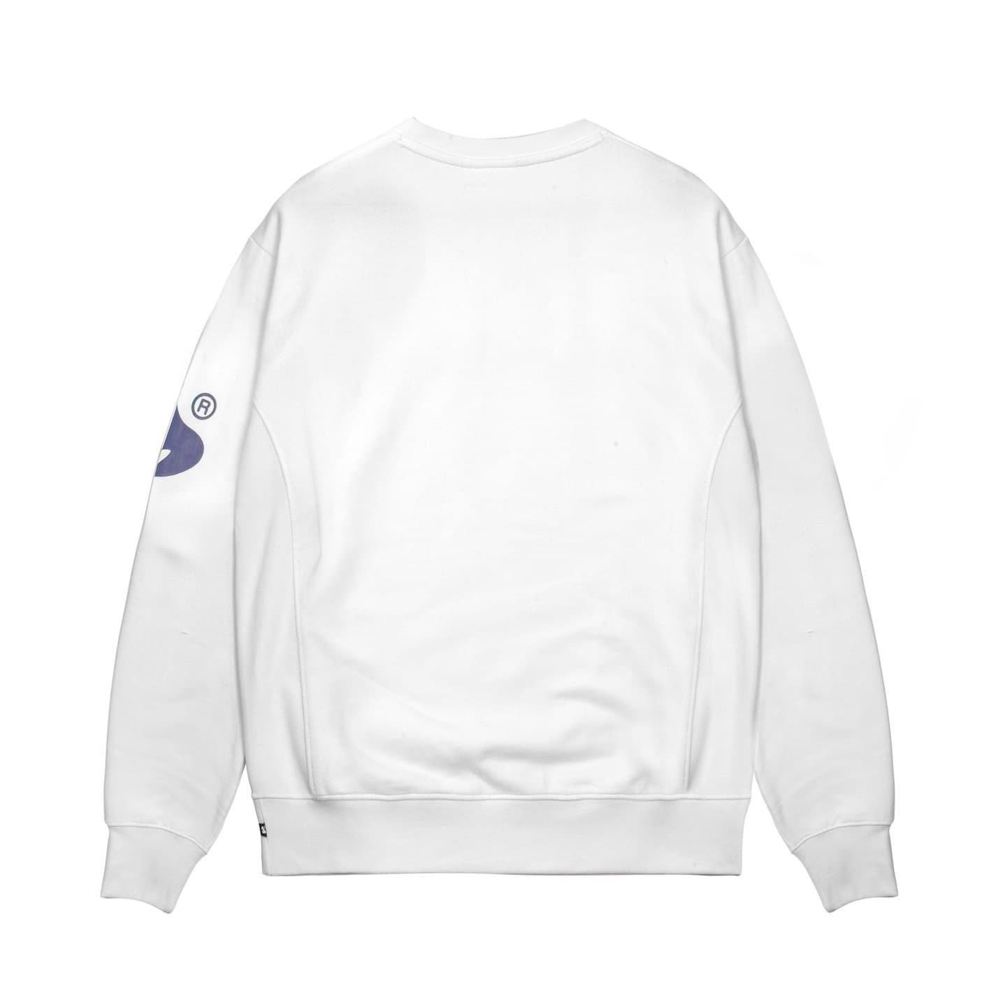 White - Back - Money Unisex Adult Ape Knitted Logo Long-Sleeved Sweatshirt