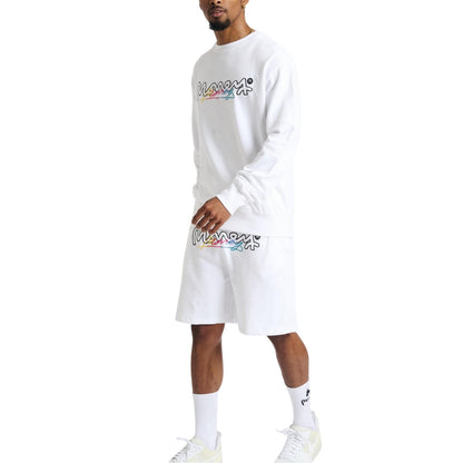 White - Back - Money Mens Chop Vice Crew Neck Sweatshirt