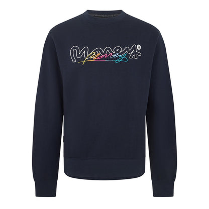 Navy - Front - Money Mens Chop Vice Crew Neck Sweatshirt