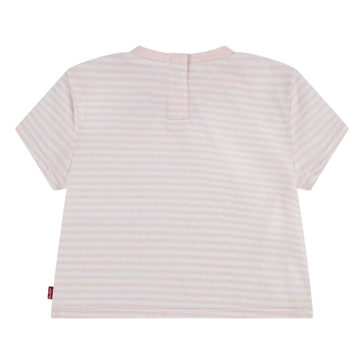 Pink - Back - Levis Childrens-Kids Striped Regular T-Shirt
