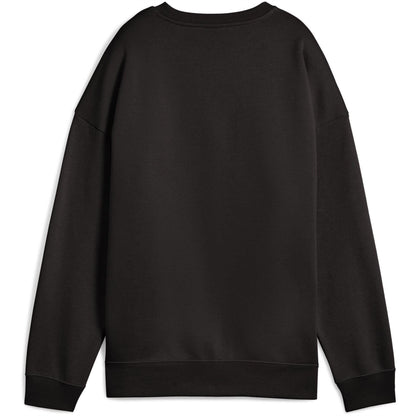 Black - Back - Puma Womens-Ladies Oversized Sweatshirt