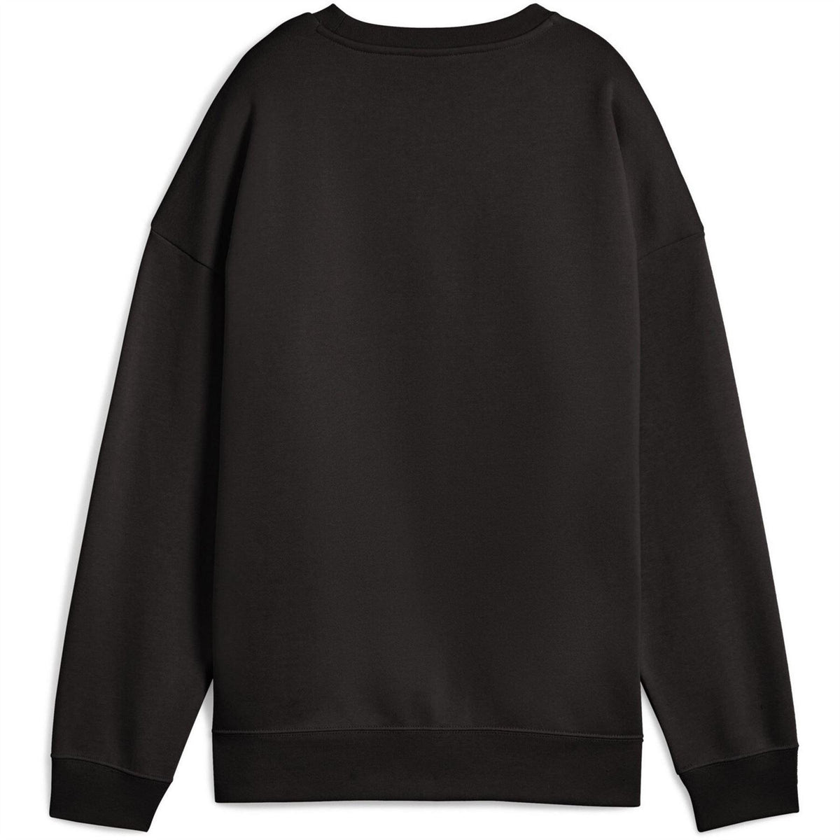 Black - Close up - Puma Womens-Ladies Oversized Sweatshirt