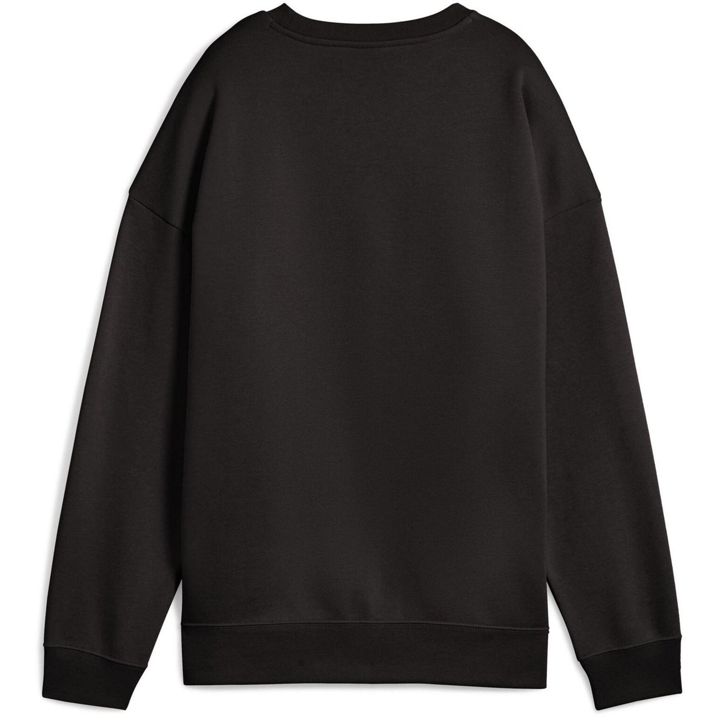 Black - Close up - Puma Womens-Ladies Oversized Sweatshirt