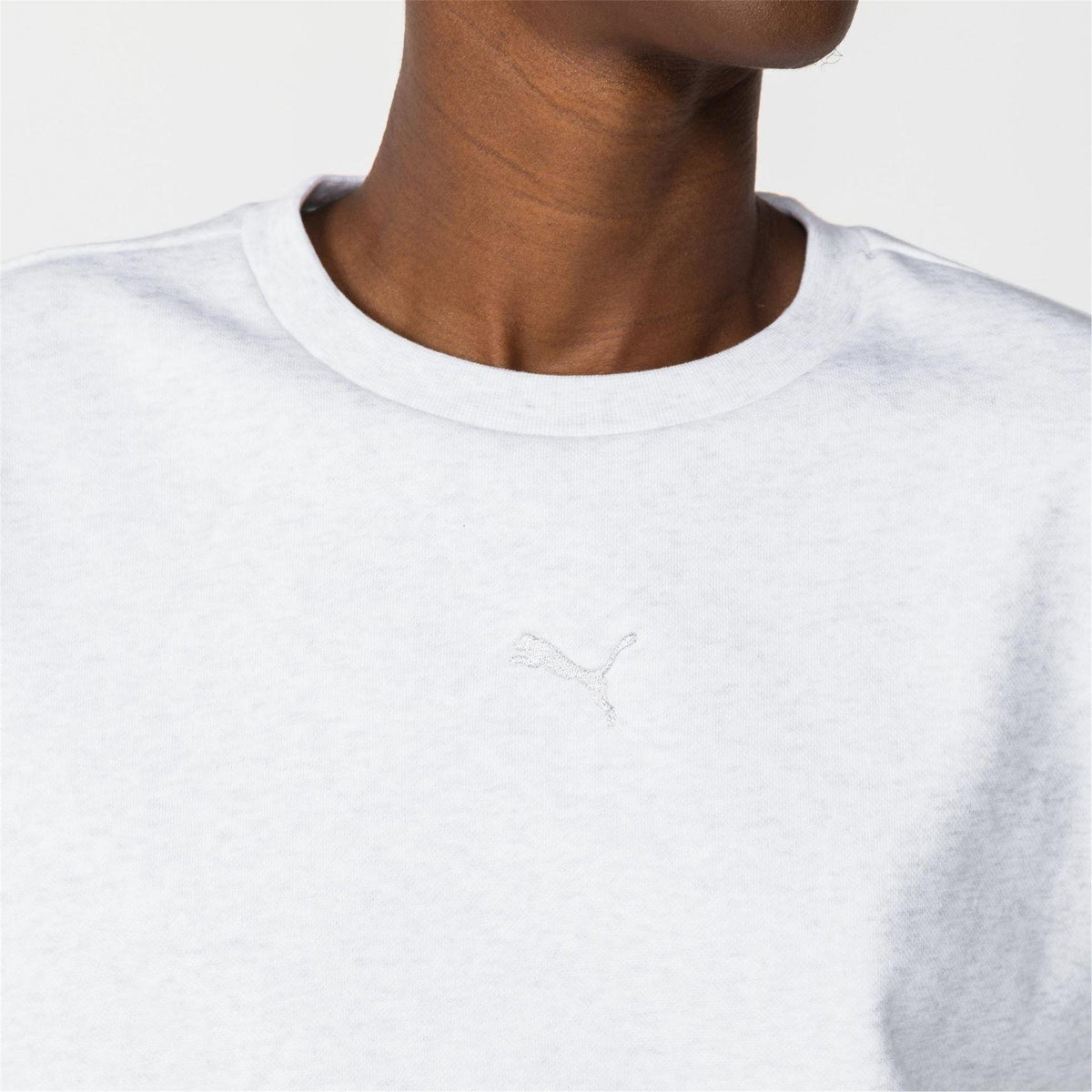 Ice Grey - Back - Puma Womens-Ladies Oversized Sweatshirt