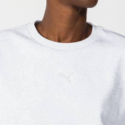 Ice Grey - Back - Puma Womens-Ladies Oversized Sweatshirt