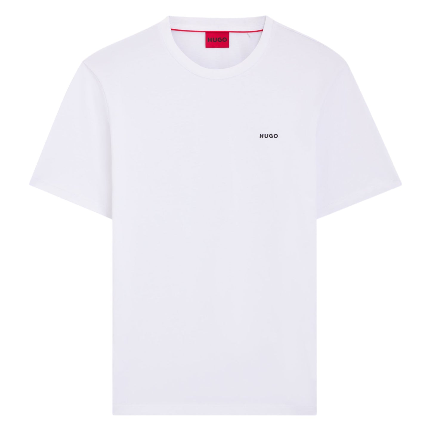 White - Front - Hugo Mens Chest Logo Regular T-Shirt