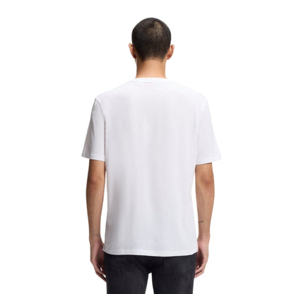 White - Back - Hugo Mens Chest Logo Regular T-Shirt