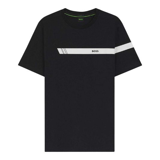 Dark Blue - Front - Boss Mens Colour Stripe Regular T-Shirt