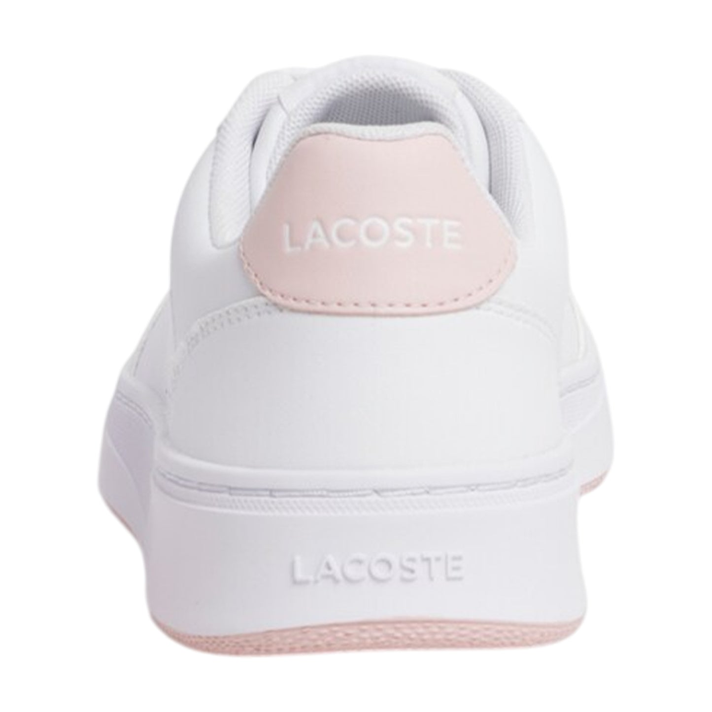 White-Pink - Back - Lacoste Womens-Ladies Court Pro Trainers