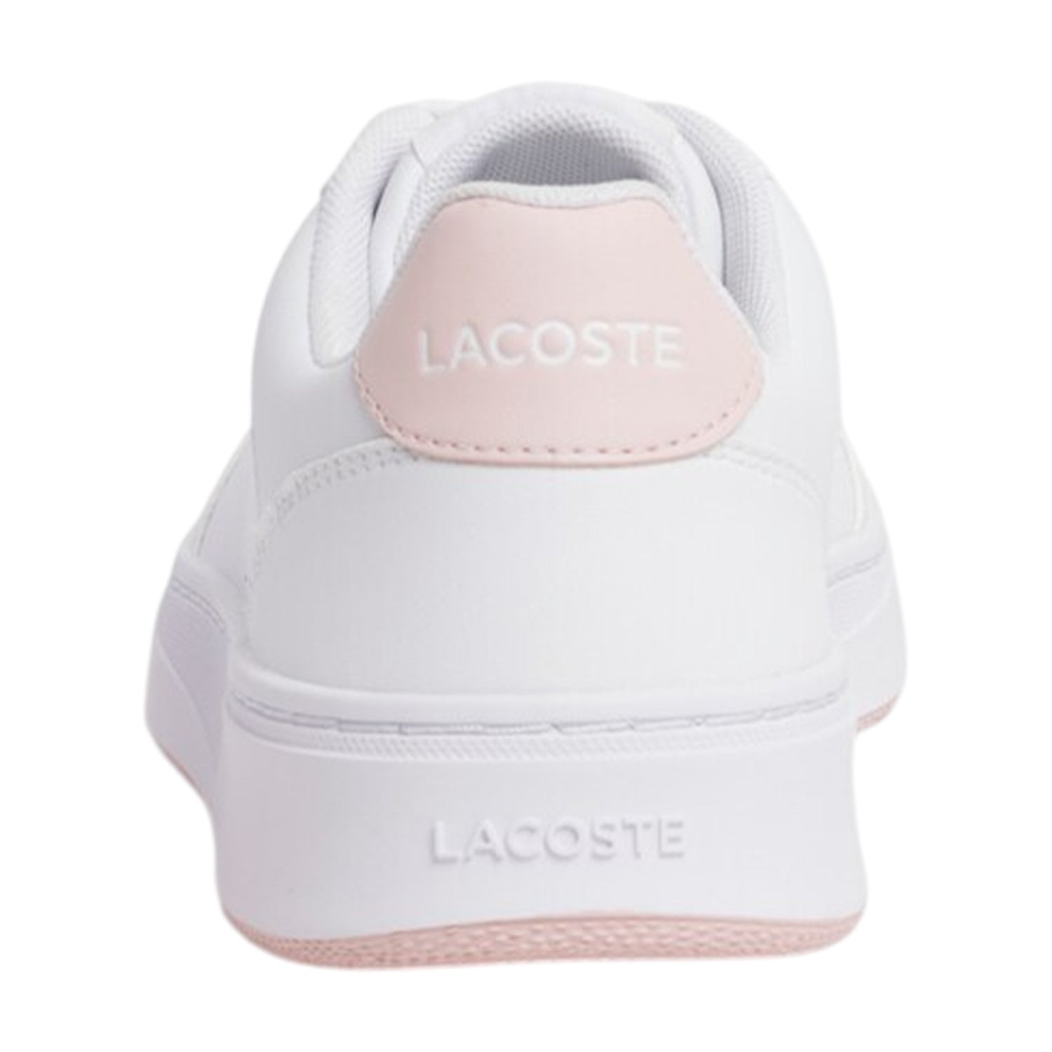 White-Pink - Back - Lacoste Womens-Ladies Court Pro Trainers
