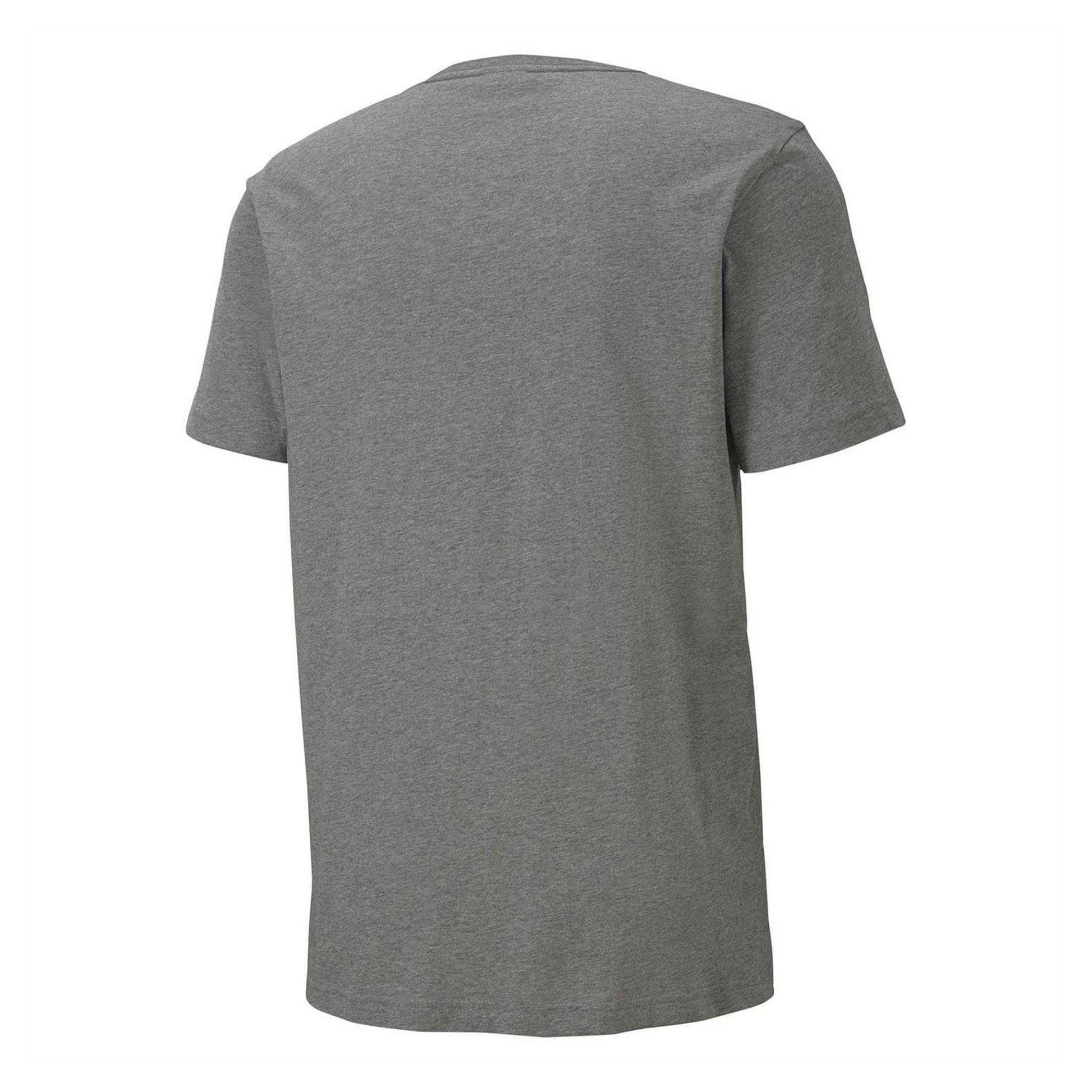 Grey - Back - Puma Mens TeamGoal 23 Casuals Cotton T-Shirt