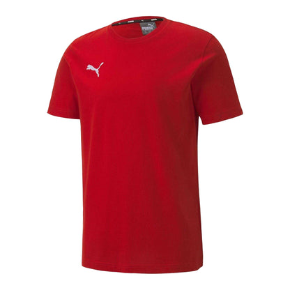 Red - Front - Puma Mens TeamGoal 23 Casuals Cotton T-Shirt