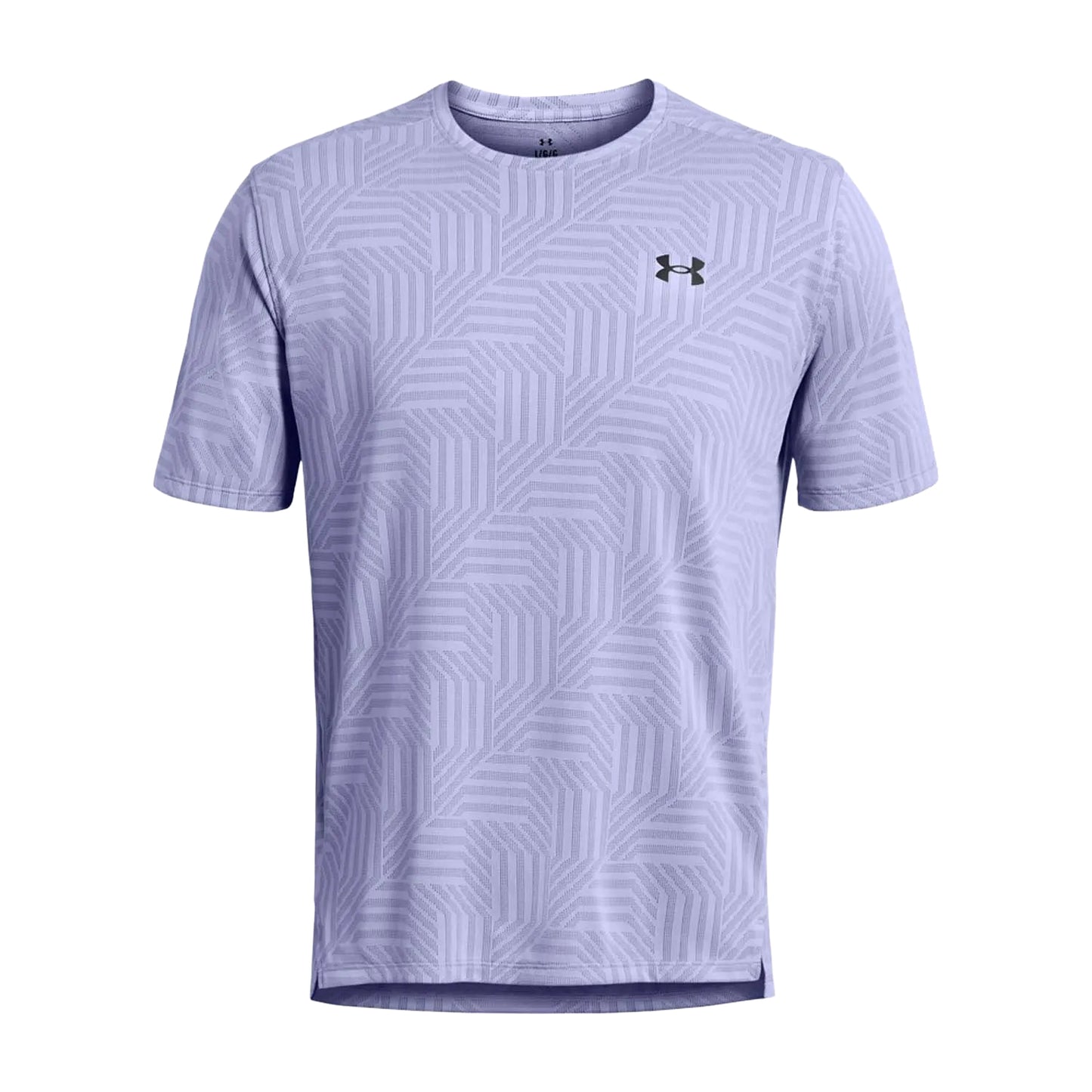 Purple - Front - Under Armour Mens Geotessa Short-Sleeved T-Shirt