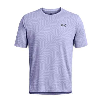 Purple - Front - Under Armour Mens Geotessa Short-Sleeved T-Shirt