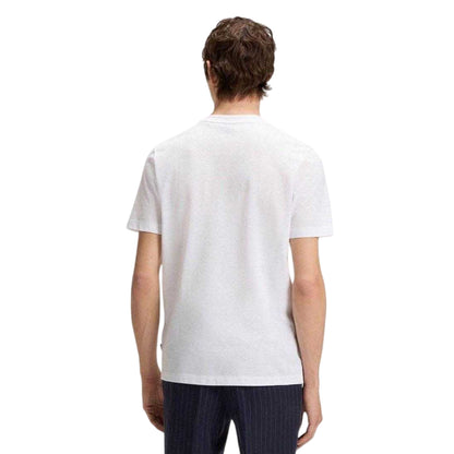 White - Back - Boss Mens Bubble Regular T-Shirt