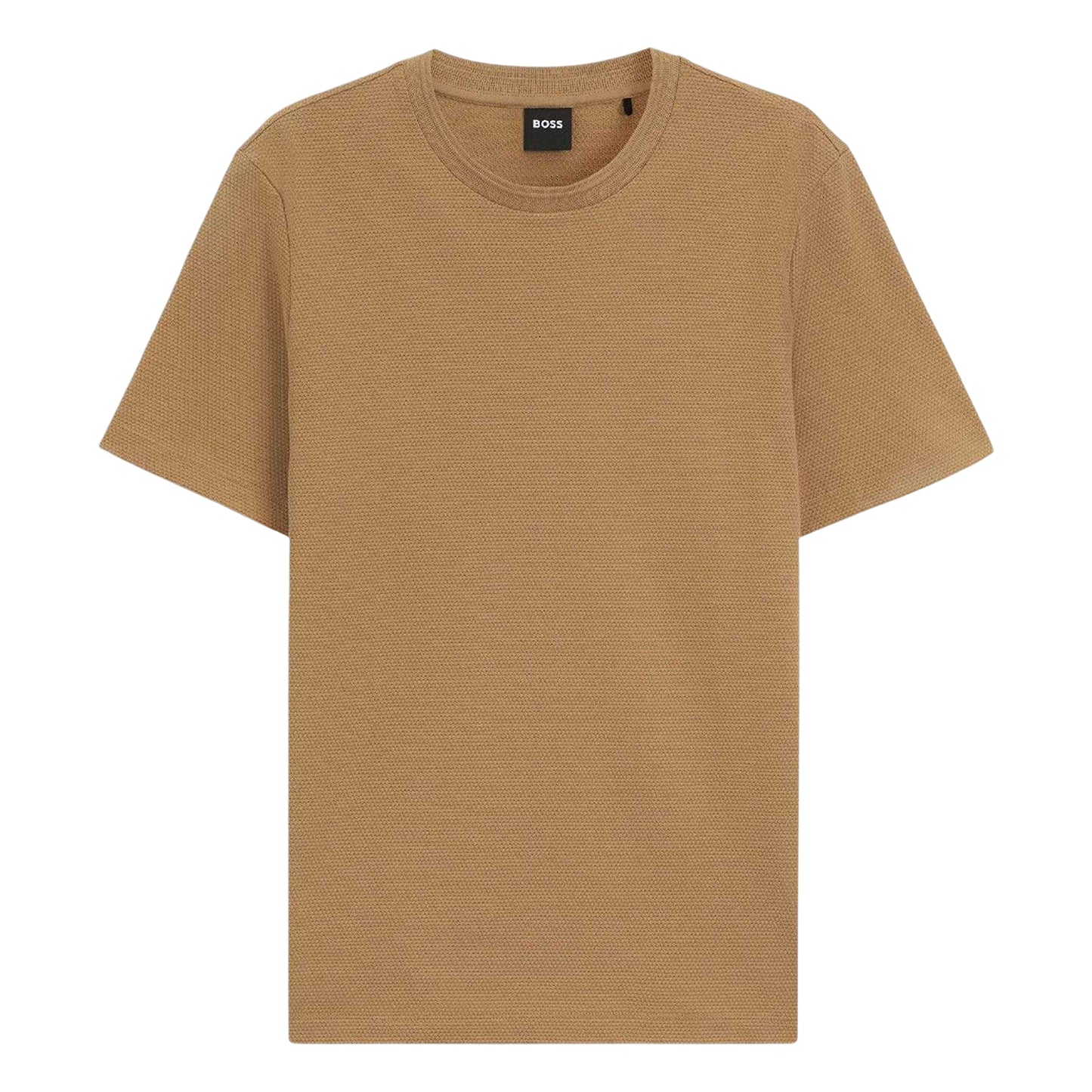 Beige - Front - Boss Mens Bubble Regular T-Shirt