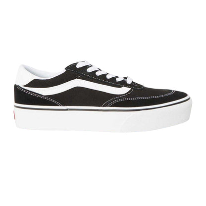 Black-White - Front - Vans Womens-Ladies Brooklyn Platform Trainers
