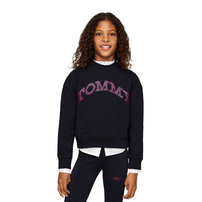 Desert Sky - Side - Tommy Hilfiger Childrens-Kids Foil Crew Neck Sweatshirt