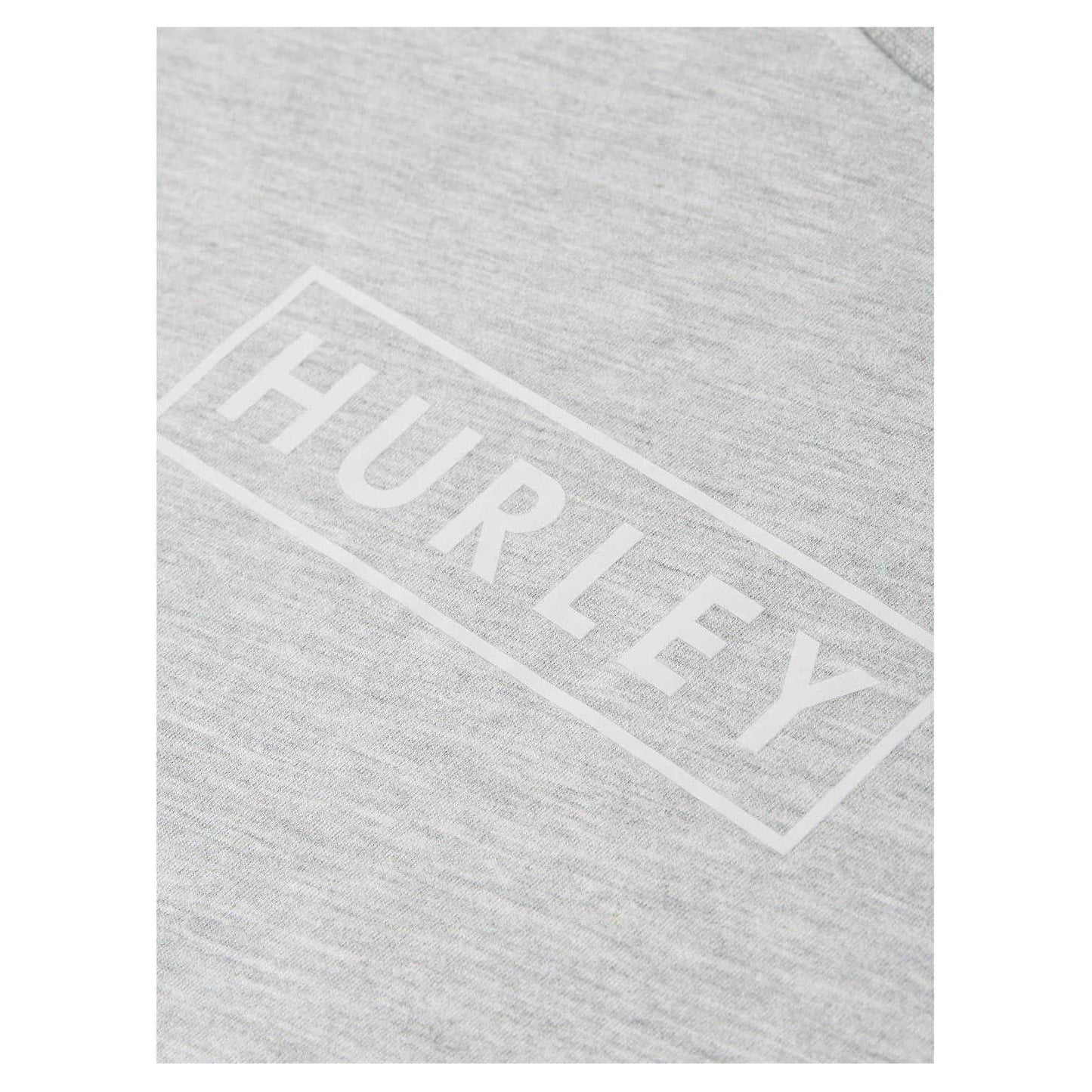Grey - Side - Hurley Mens Box Logo Regular T-Shirt
