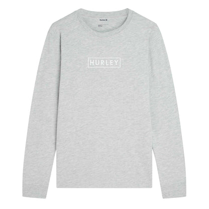 Grey - Front - Hurley Mens Box Logo Regular T-Shirt