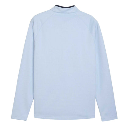 Blue - Back - Puma Mens Waffle Fleece Jumper