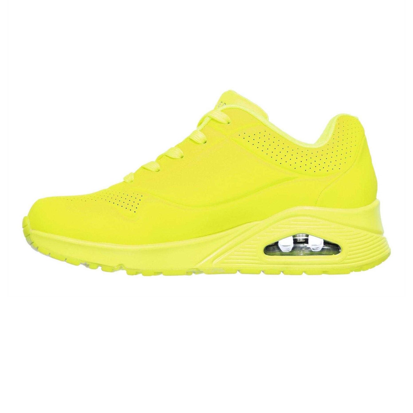 Neon Yellow - Back - Skechers Womens-Ladies Uno Stand On Air Trainers