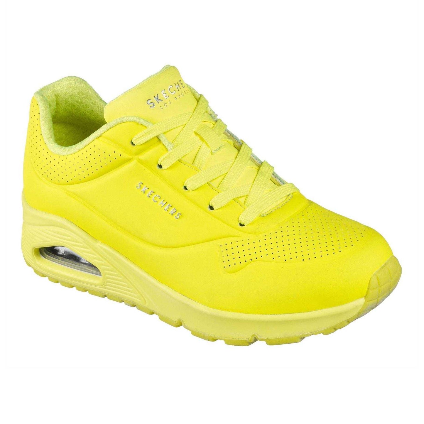 Neon Yellow - Pack Shot - Skechers Womens-Ladies Uno Stand On Air Trainers