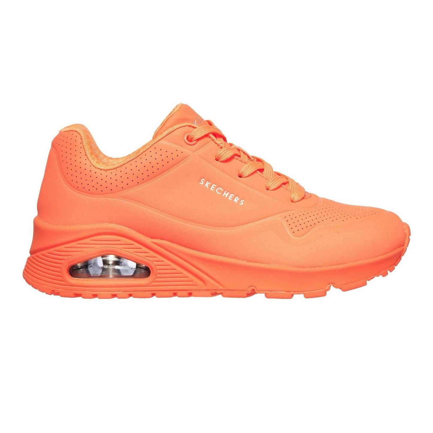 Orange - Front - Skechers Womens-Ladies Uno Stand On Air Trainers