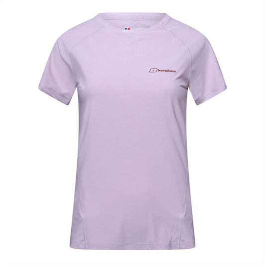 Pink - Front - Berghaus Womens-Ladies 24-7 Tech Crew Neck T-Shirt