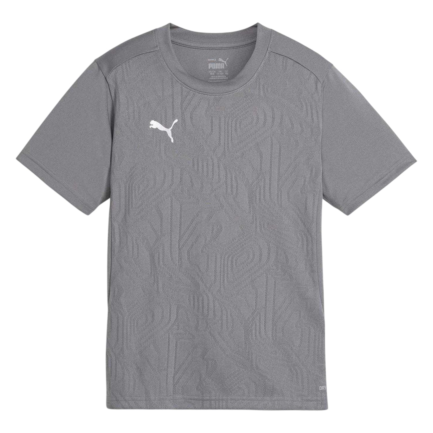 Grey - Front - Puma Childrens-Kids Embossed Jacquard Regular Jersey