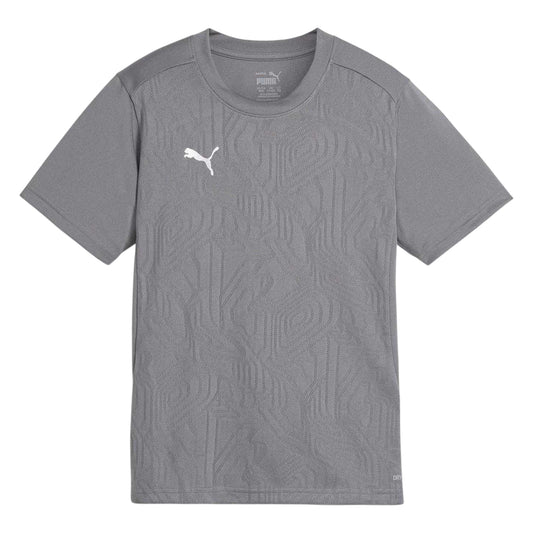 Grey - Front - Puma Childrens-Kids Embossed Jacquard Regular Jersey