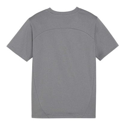Grey - Back - Puma Childrens-Kids Embossed Jacquard Regular Jersey