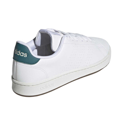 White - Back - Adidas Mens Advantage Leather Trainers