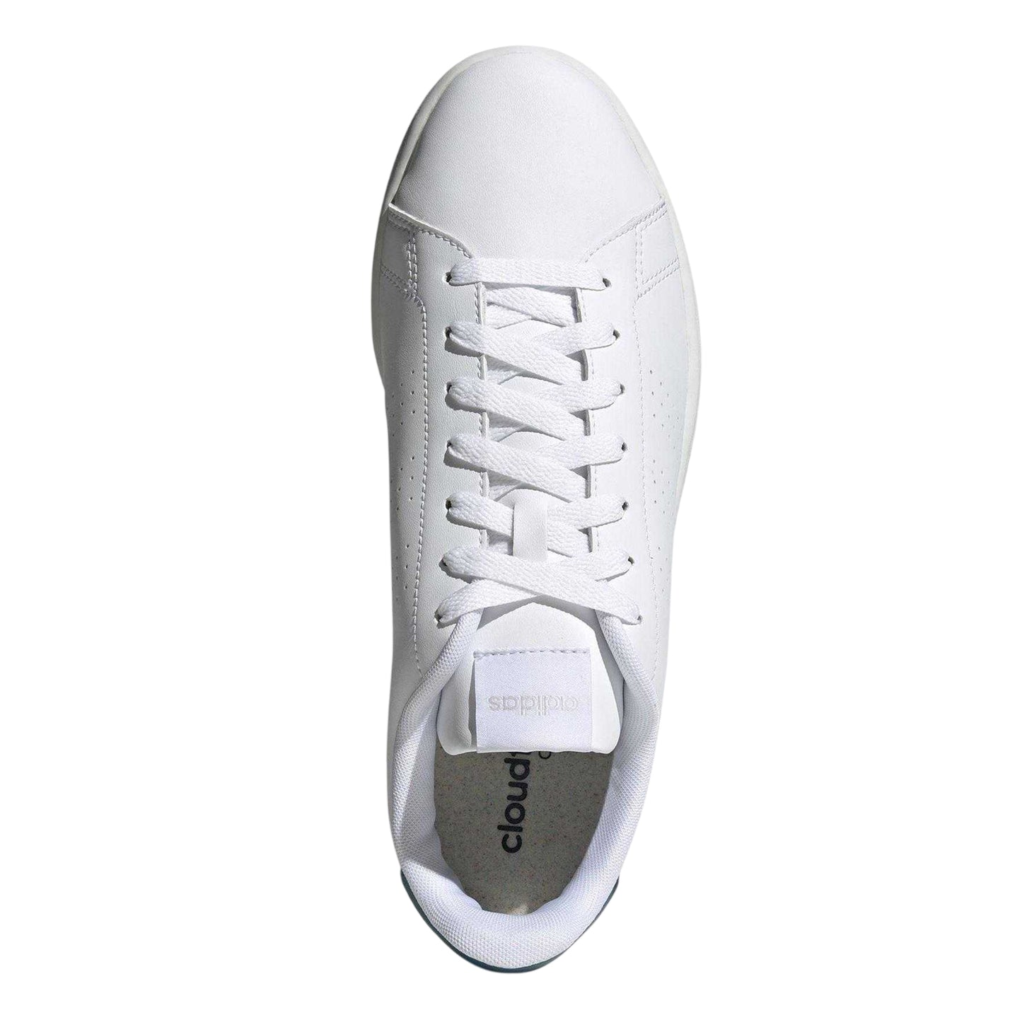 White - Lifestyle - Adidas Mens Advantage Leather Trainers