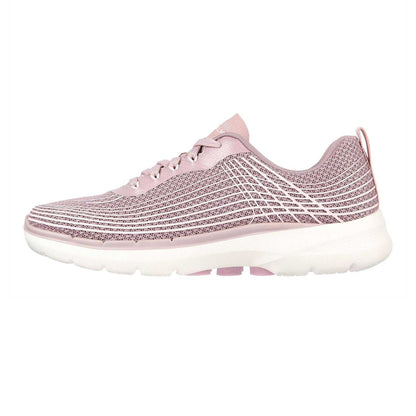 Mauve - Back - Skechers Womens-Ladies Wavy Pattern Trainers