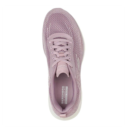 Mauve - Side - Skechers Womens-Ladies Wavy Pattern Trainers