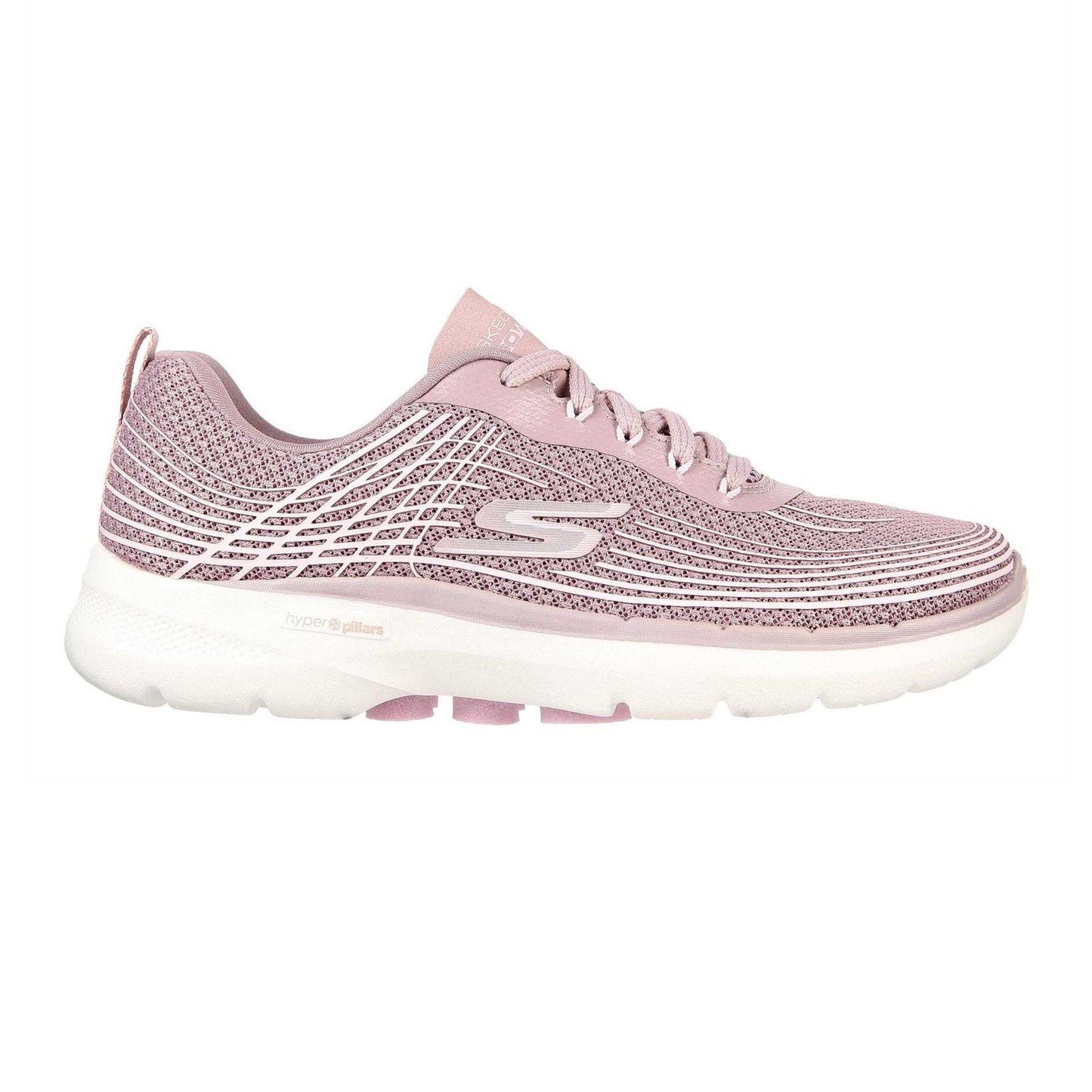 Mauve - Front - Skechers Womens-Ladies Wavy Pattern Trainers