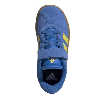 Royal Blue-Yellow Sulphur - Lifestyle - Adidas Boys VL Court 3.0 3 Stripes Suede Trim Trainers