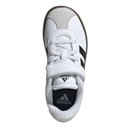 White-Gum - Lifestyle - Adidas Boys VL Court 3.0 3 Stripes Suede Trim Trainers