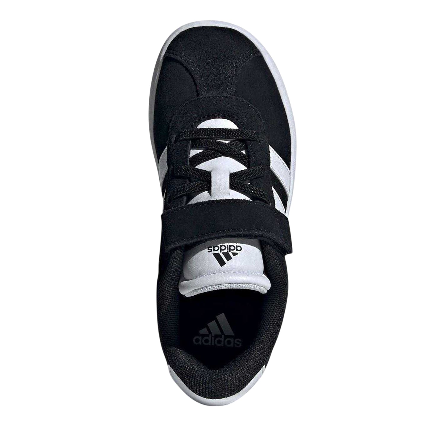 Black-White - Lifestyle - Adidas Boys VL Court 3.0 3 Stripes Suede Trim Trainers