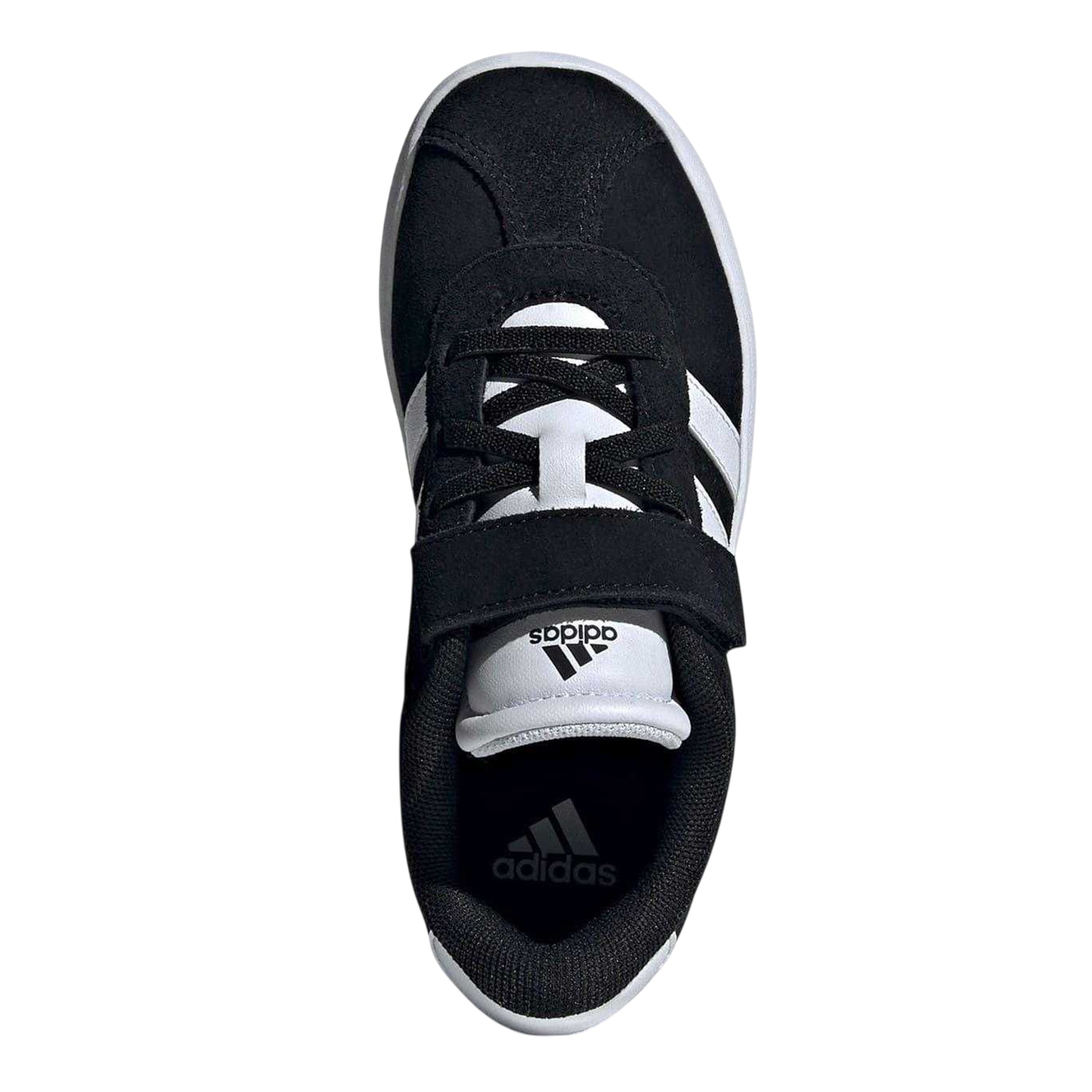 Black-White - Lifestyle - Adidas Boys VL Court 3.0 3 Stripes Suede Trim Trainers