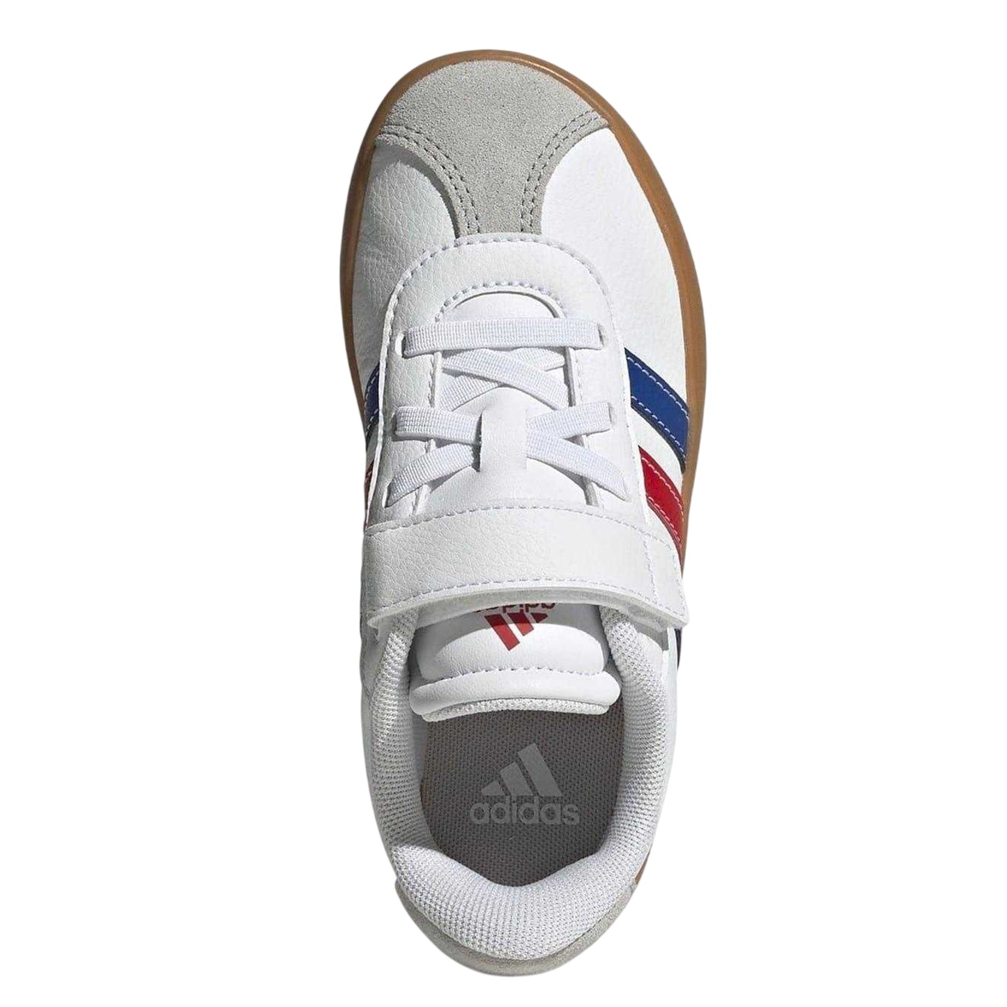 White-Royal Blue-Red - Lifestyle - Adidas Boys VL Court 3.0 3 Stripes Suede Trim Trainers