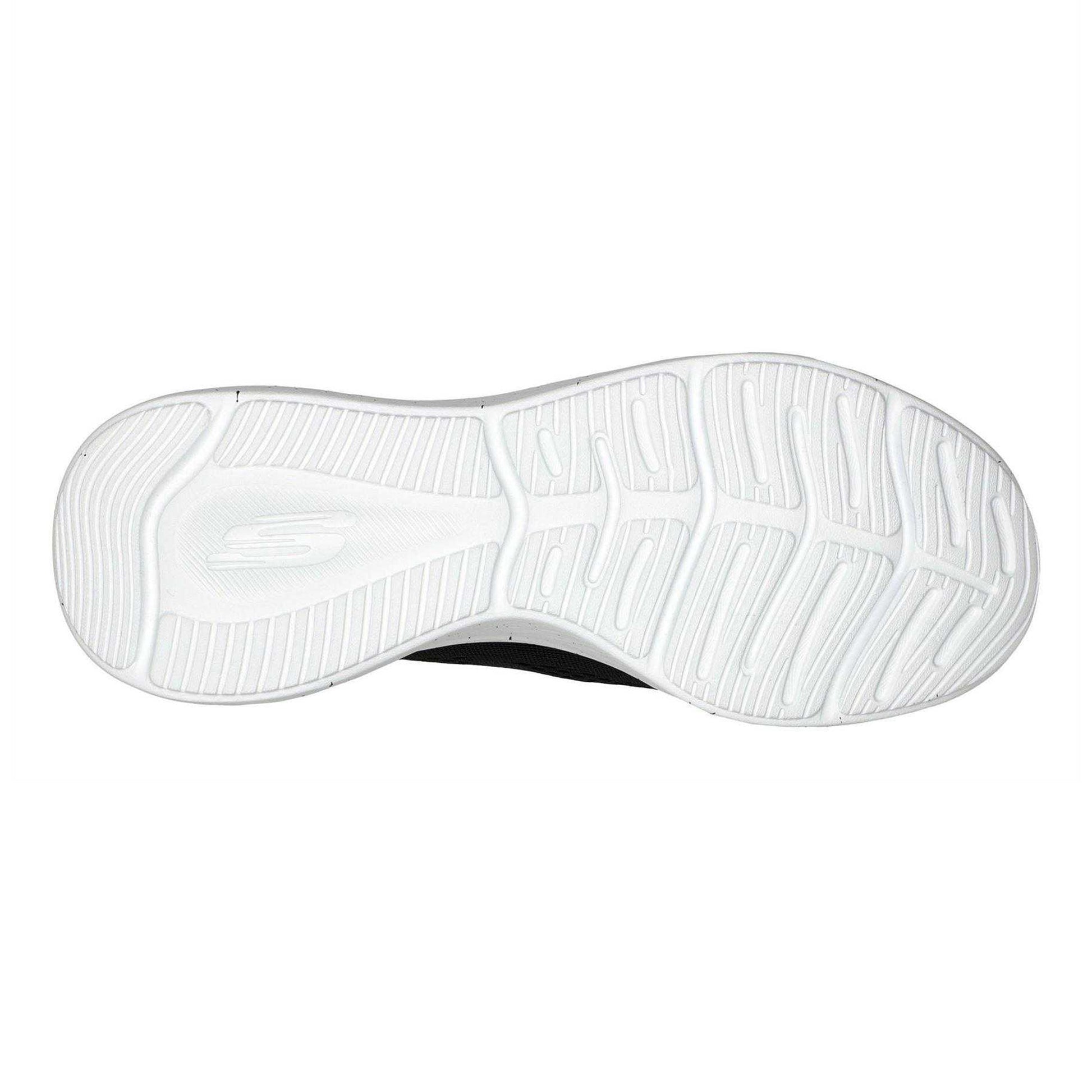 Black-White - Lifestyle - Skechers Womens-Ladies Speckle Trainers