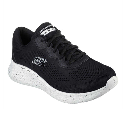 Black-White - Pack Shot - Skechers Womens-Ladies Speckle Trainers